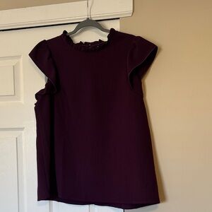 SHEIN Curve Plum Textured Blouse